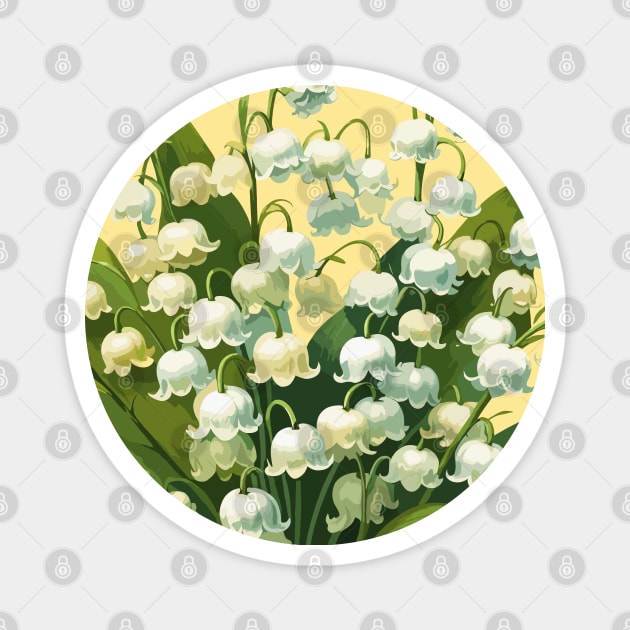 Lily of The Valley Magnet by Siha Arts